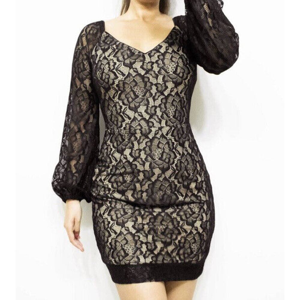 Dress the Population Lace Mini Dress New